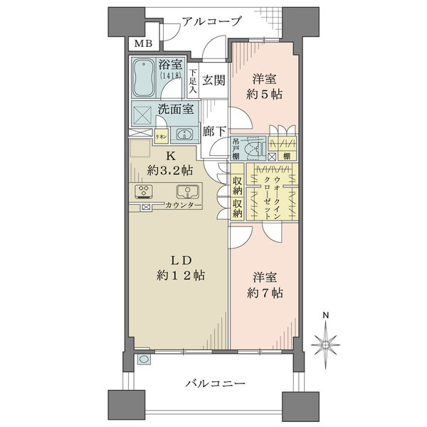 BELISTAタワー福島の間取図