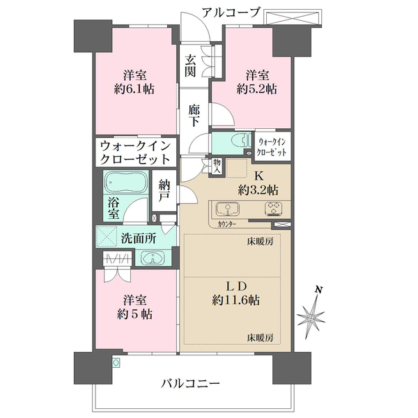 シティテラス神崎川駅前の間取図