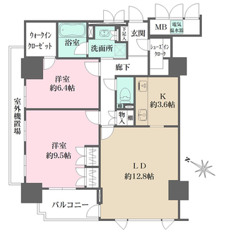 グランスイート中之島タワーの間取図