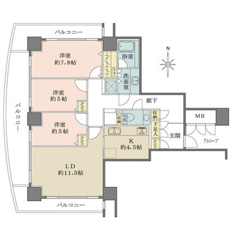 OAPレジデンスタワー東館の間取図