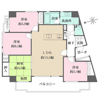 パレステージ豊中本町の間取図