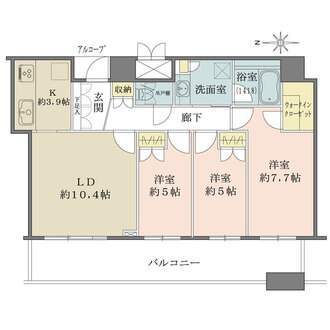 ローレルタワーサンクタス梅田の間取図