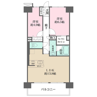 ライオンズマンション梅田中崎町の間取図