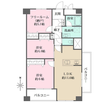 シルバーハイツ東寺町の間取図