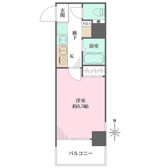 ダイドーメゾン梅田の間取図