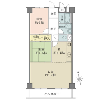 ハイム上福島の間取図