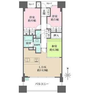 BELISTAタワー福島の間取図
