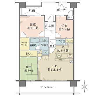 ローレルスクエア都島センターウイングの間取図