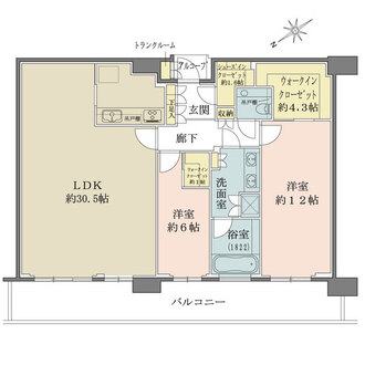 ザ・パークハウス中之島タワーの間取図