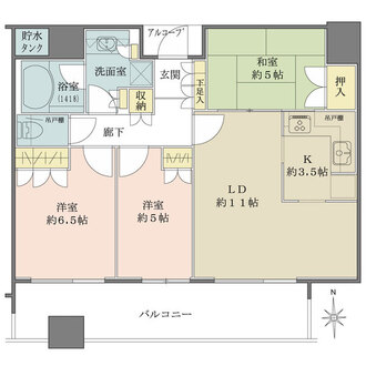 シティタワー西梅田の間取図