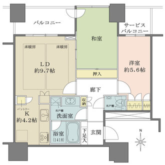 ザ・梅田タワーの間取図