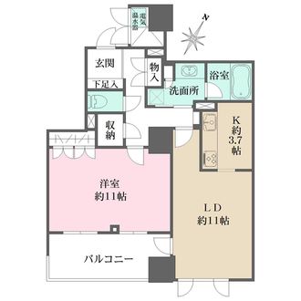 グランスイート中之島タワーの間取図
