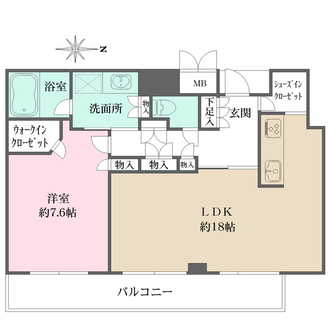 ローレルタワーサンクタス梅田の間取図