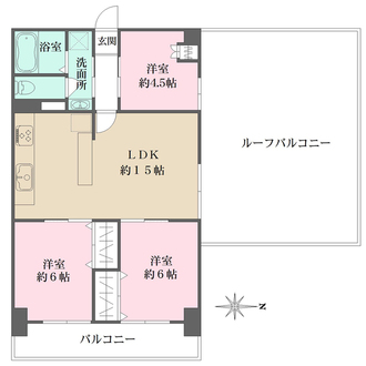 ユニライフ福島の間取図