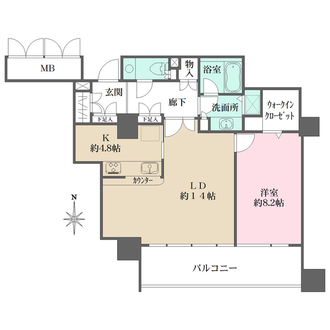 OAPレジデンスタワー東館の間取図