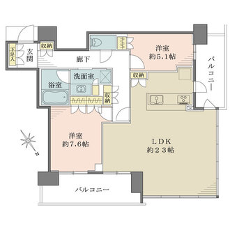 ザ・パークハウス中之島タワーの間取図