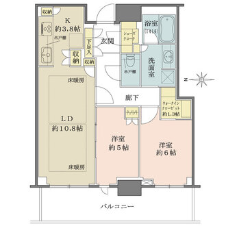 グランドメゾン新梅田タワーTHE CLUB RESIDENCEの間取図