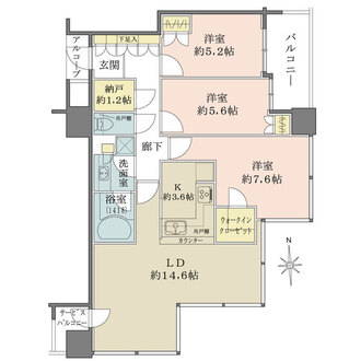 シティタワー西梅田の間取図