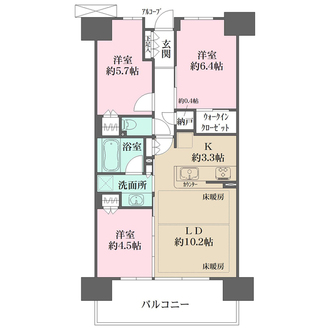 シティテラス神崎川駅前の間取図