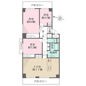 ルネ枚方の間取図
