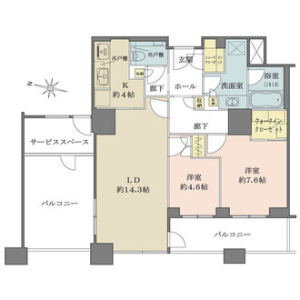 グランフロント大阪オーナーズタワーの間取図
