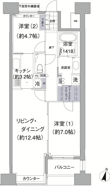 アビティ目黒の間取図