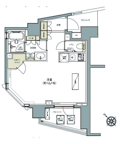 ガーデニア赤坂の間取図