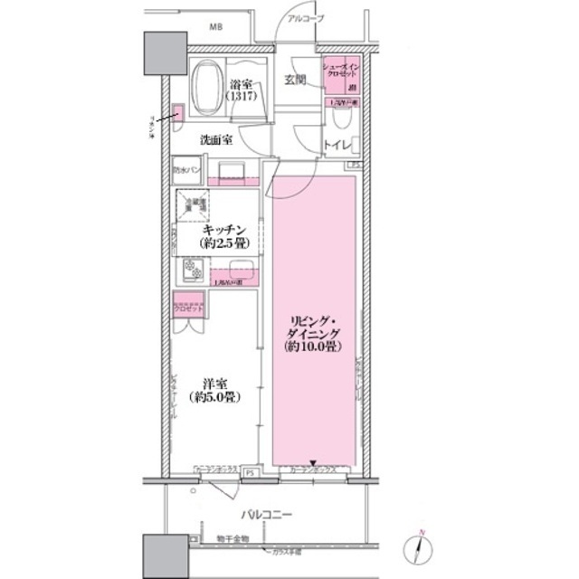 テラス渋谷美竹の間取図
