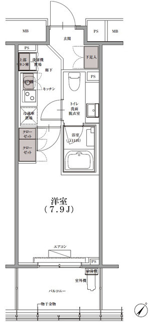 ＳＫナインティ門前仲町の間取図