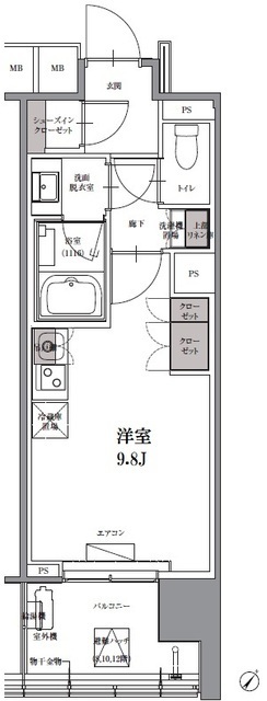 ＳＫナインティ門前仲町の間取図