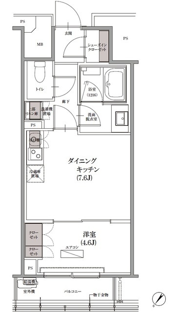ＳＫナインティ門前仲町の間取図