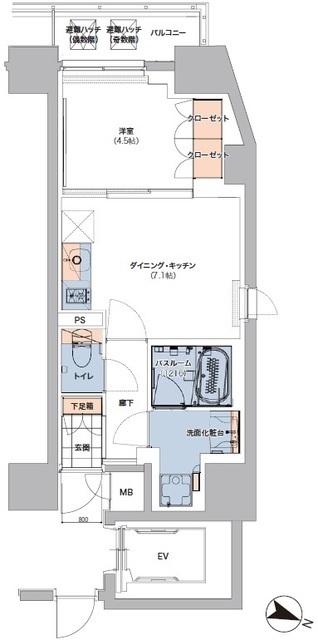 ボヌールステージ笹塚の間取図