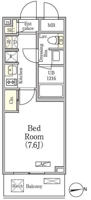 グランパーク方南町レジデンスの間取図