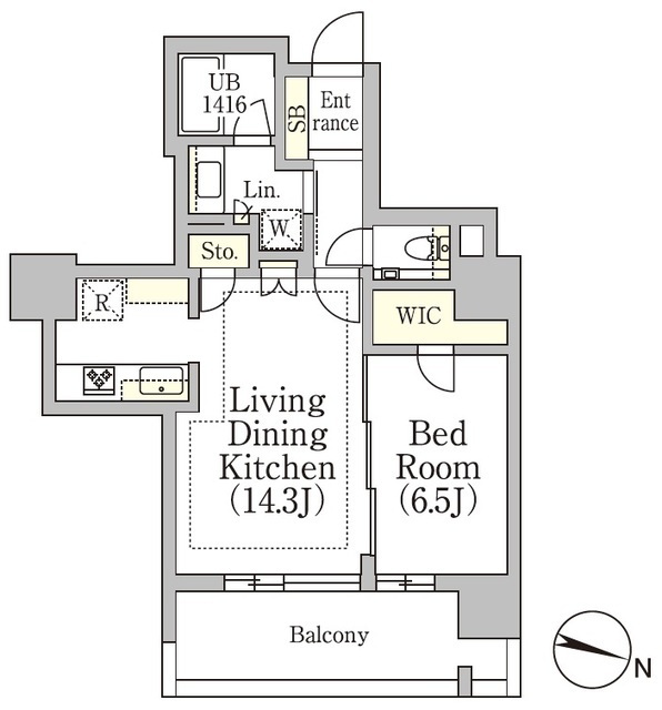 プライムガーデン西麻布の間取図