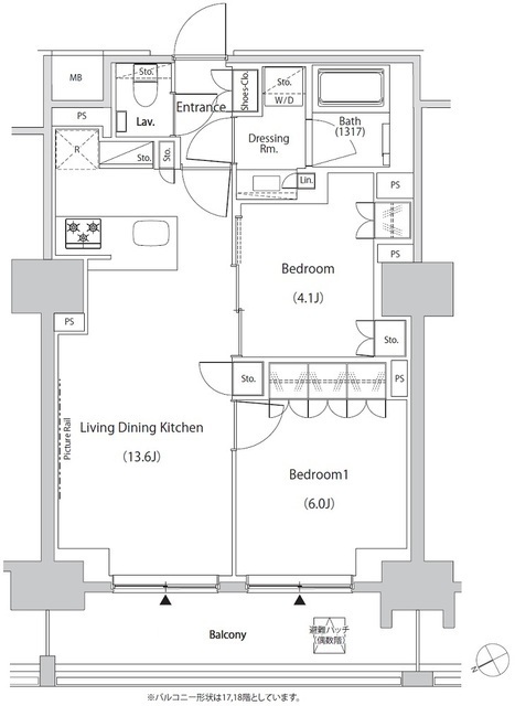 ザ・パークハビオ目白タワーの間取図