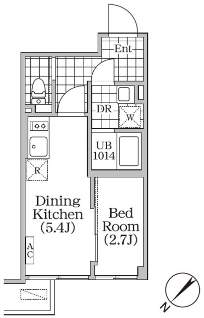 ＢＲＩＣＫ　ＲＥＳＩＤＥＮＣＥ　目黒本町の間取図