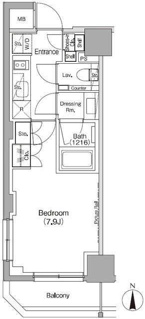 ザ・パークハビオ三軒茶屋の間取図