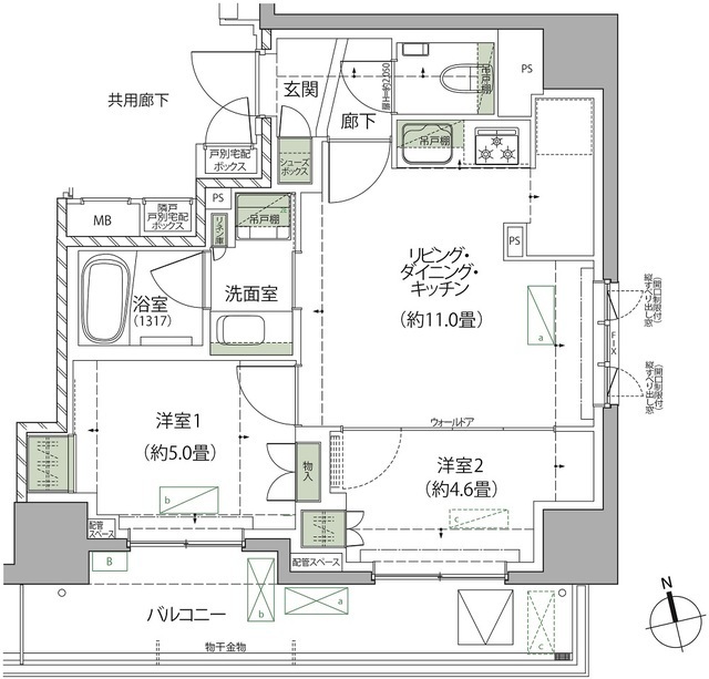 ザ・パークハウス松戸本町の間取図