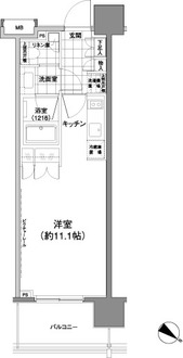 パークハビオ渋谷神山町の間取図