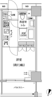 パークハビオ渋谷本町レジデンスの間取図