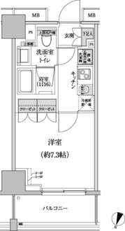 パークハビオ渋谷本町レジデンスの間取図