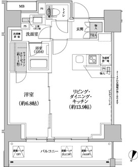 パークハビオ渋谷本町レジデンスの間取図