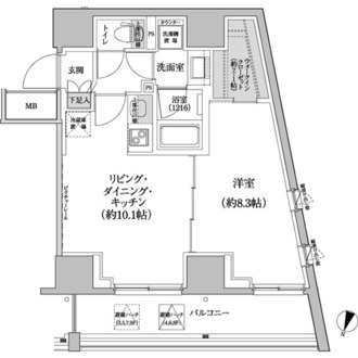 パークハビオ渋谷本町レジデンスの間取図