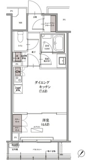 ＳＫナインティ門前仲町の間取図