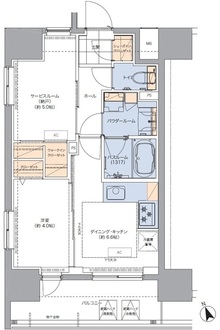トラディティオ門前仲町の間取図