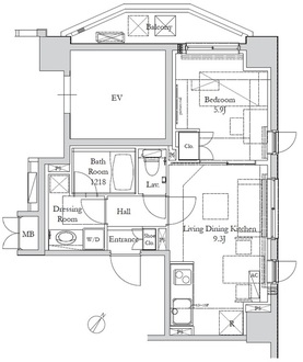 ＨＯＵＳＥ岩本町の間取図