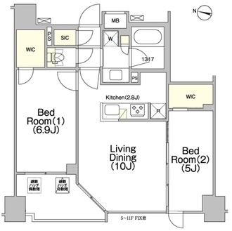 ジオエント赤羽の間取図