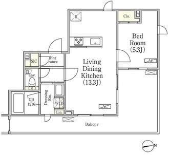 グランパーク方南町レジデンスの間取図