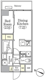 アジールコート三軒茶屋の間取図