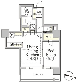 プライムガーデン西麻布の間取図
